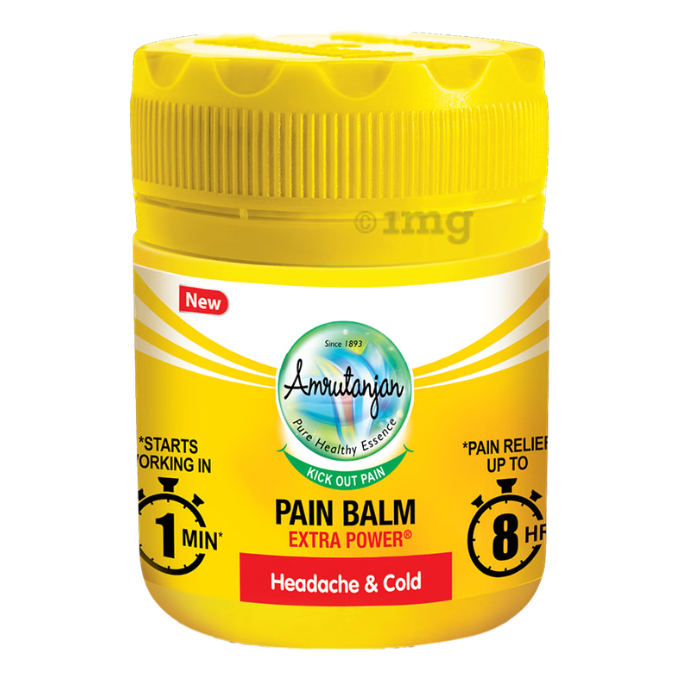 Pain Relief Balm - Amrutanjan Pain Relief Balm,Helps Relieve Headaches & Cold.