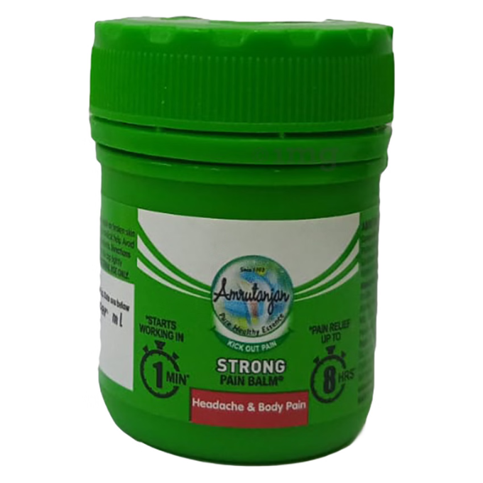 Strong Pain Balm for Headache & Body Pain - Amrutanjan Strong Pain Balm for Headache & Body Pain