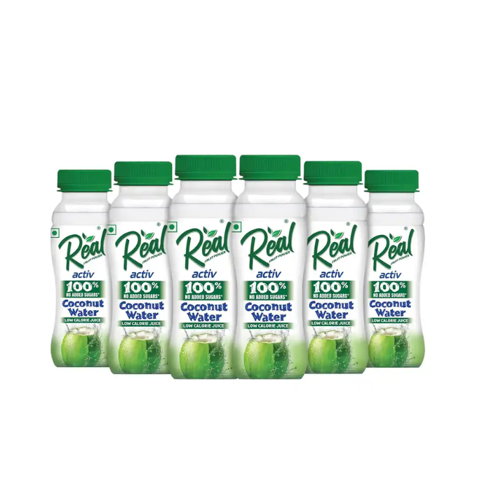Real Activ Coconut Water - No Added Sugars | Bottle ( 6 * 200 ml ) – image 1