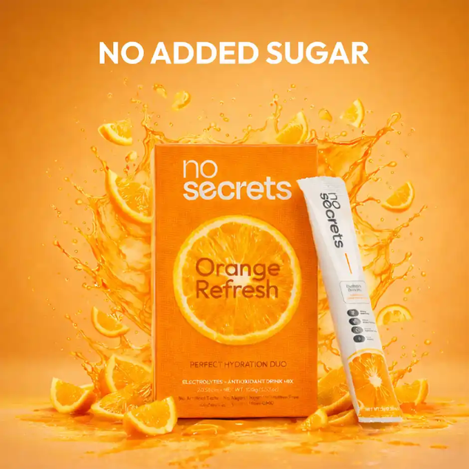 No Secrets Perfect Hydration Duo Electrolytes & Antioxidants Orange Fresh – image 1