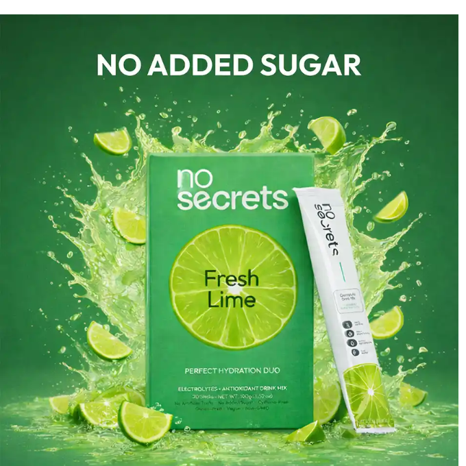 No Secrets Perfect Hydration Duo Electrolytes & Antioxidants Fresh Lime 2 * 50 g