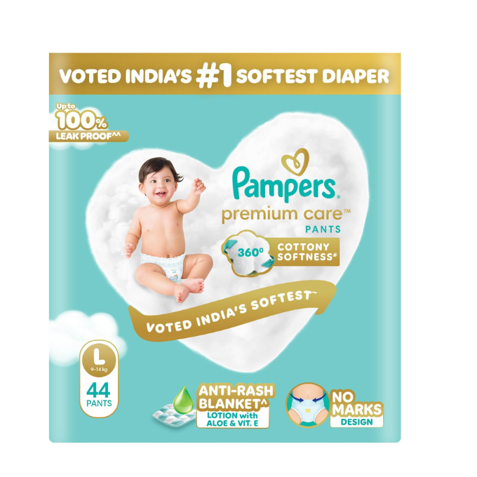  Pampers Premium Care Pant Style Baby Diapers L 44