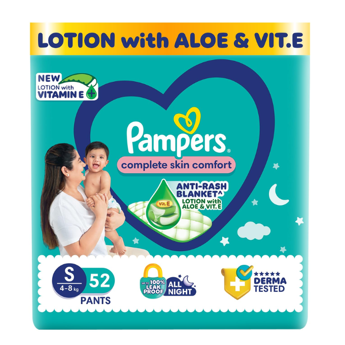 Pampers New Diapers Pants Small - 52 Pack