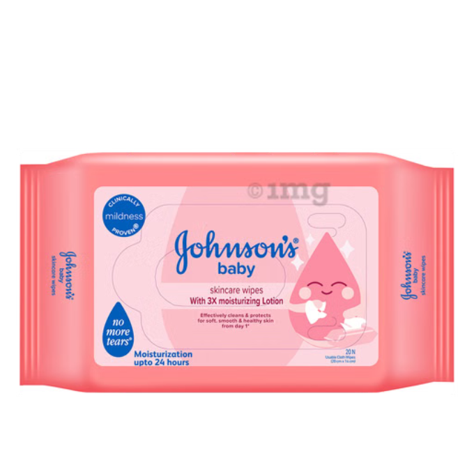 Johnson's Baby Skincare | Alcohol & Soap Free Wipes ( 20 n)