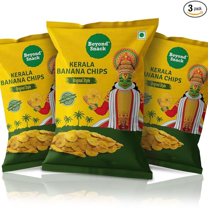  Beyond Snack Nendran Kerala Banana Chips | Original Salted | Thin Crunchy Crispy Snack |300g 