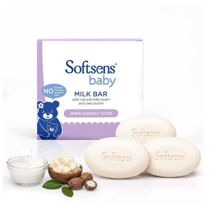 Softsens Baby Milk Bar Soap (100 g * 3 ) – image 1