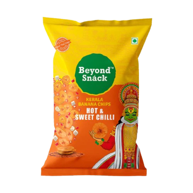 Beyond Snáck Kerala Banana Chips - Hot and Sweet Chilli  25 Gms