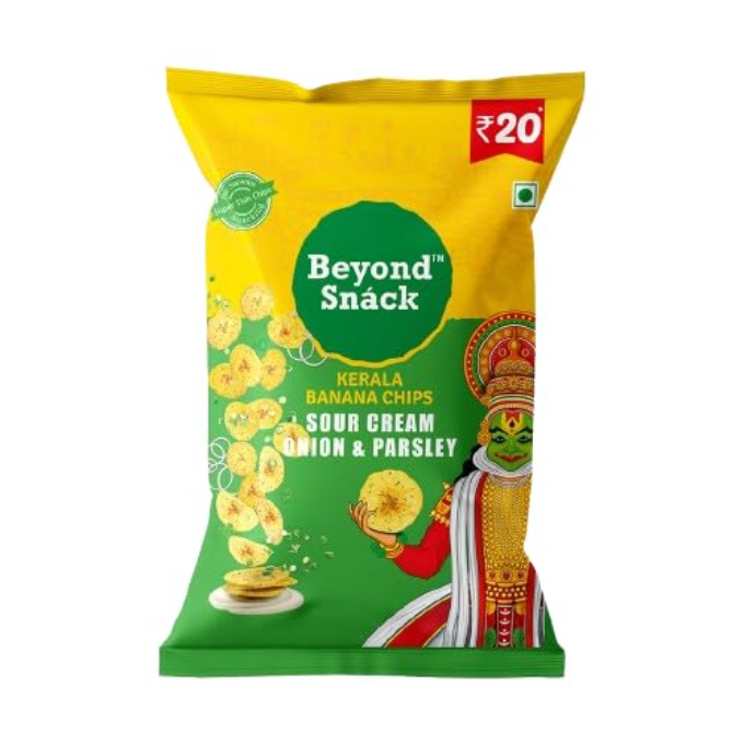 Beyond Snack Kerala Banana Chips - Sour Cream Onion & Parsley 25g