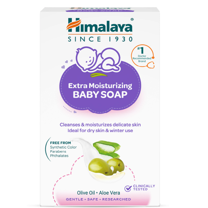 HIMALAYA Extra Moisturizing Baby Soap for Dry Skin (125 g) – image 1