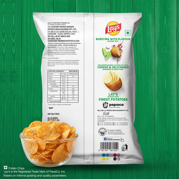Lay's Potato Chips , Chile Limon Flavour,50g – image 6