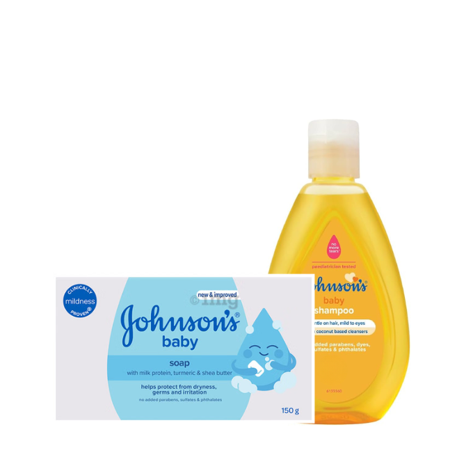 Johnson's Baby Soap 150 G + 25 ML Baby Shampoo – image 1