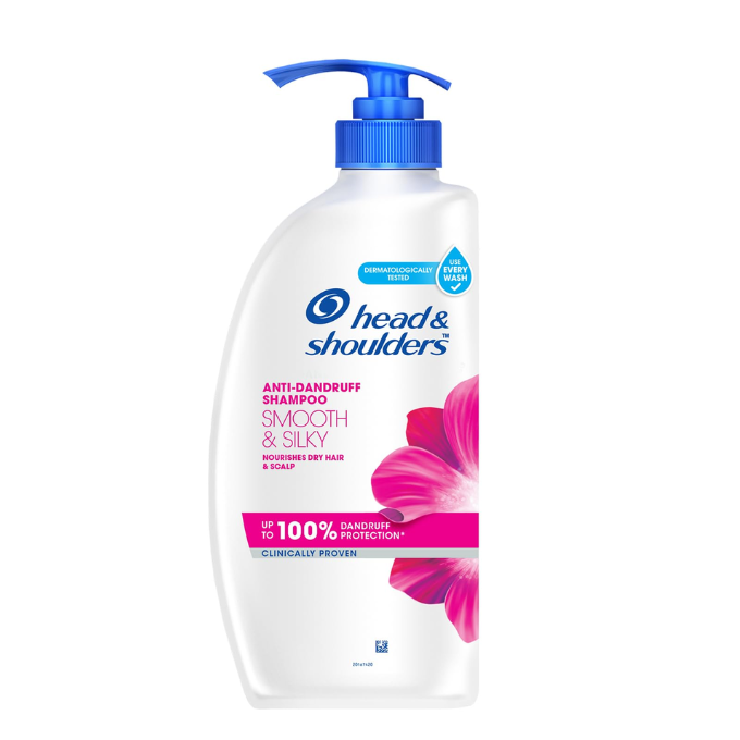 Head and Shoulders Smooth and Silky Anti Dandruff Shampoo, 650ml – image 1