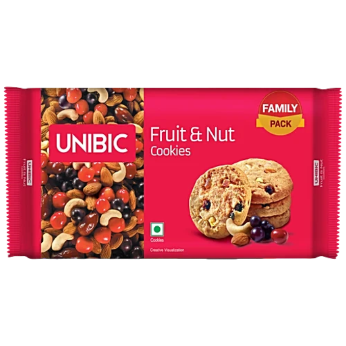 Unibic Fruit & Nut Cookies, 270 g (4 x 67.5 g) – image 1