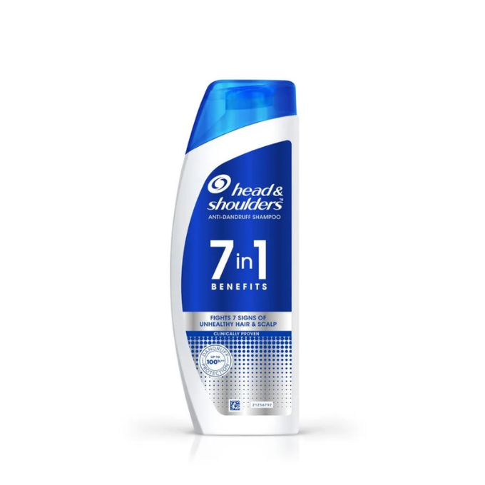 Head & Shoulders 7in1 Anti-dandruff Shampoo | 7 Benefits for Men and Women, 180ml