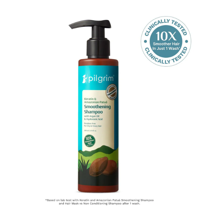 Pilgrim Keratin & Amazonian Patuá Smoothening Shampoo