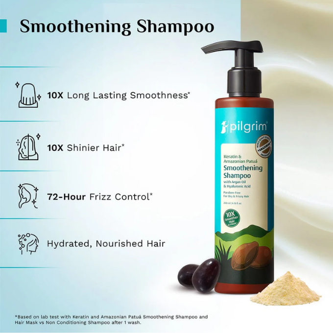 Pilgrim Keratin & Amazonian Patuá Smoothening Shampoo – image 3