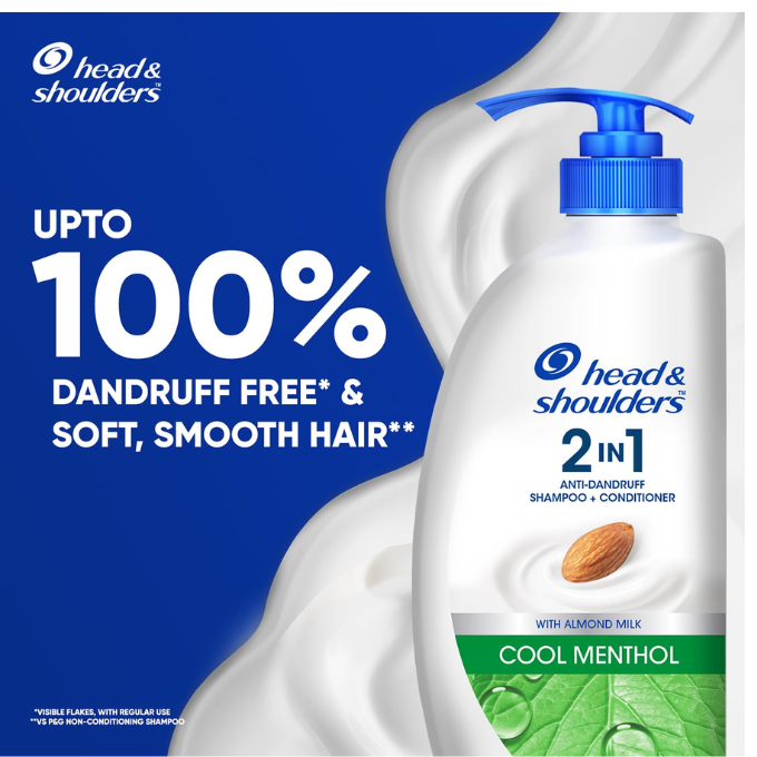 Head & Shoulder 2-in-1 Cool Menthol Shampoo + Conditioner  – image 3