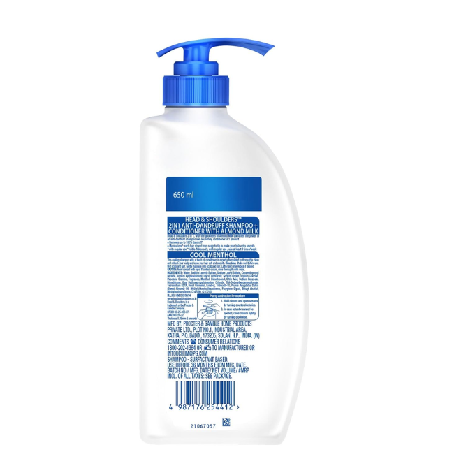 Head & Shoulder 2-in-1 Cool Menthol Shampoo + Conditioner  – image 5
