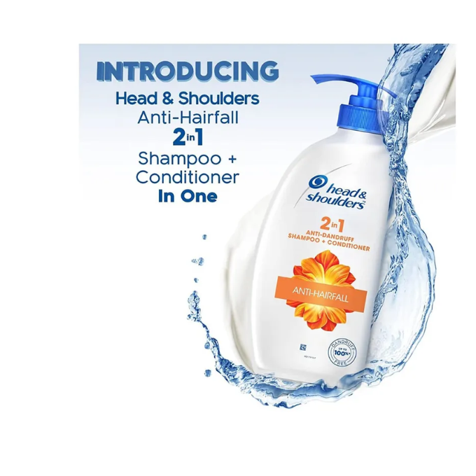  Head & Shoulders 2-in-1 Anti hairfall, Anti Dandruff Shampoo + Conditioner  – image 2