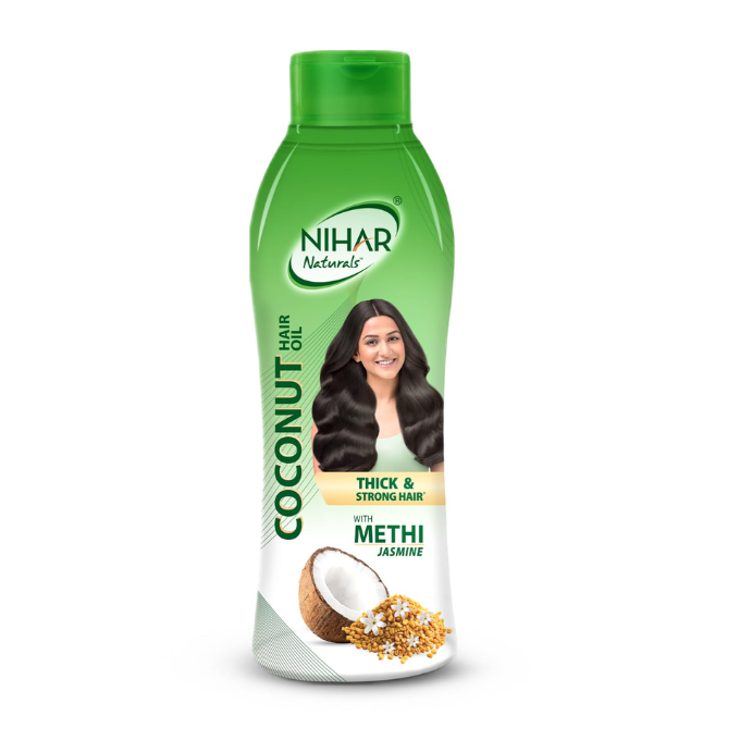 Nihar Naturals Non Sticky,Coconut Hair Oil
