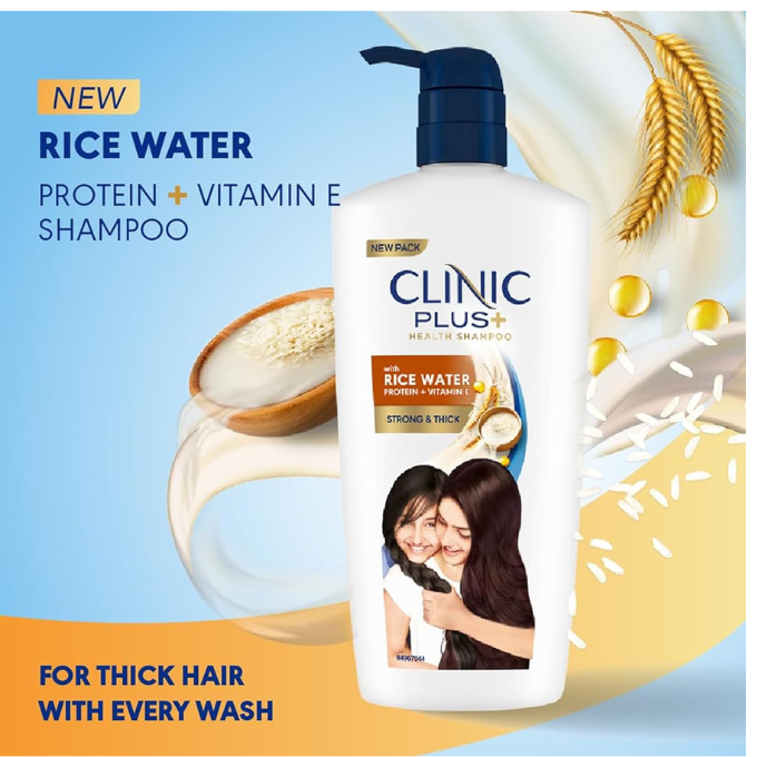 Clinic Plus Strong & Thick Shampoo with Rice Water, – image 2