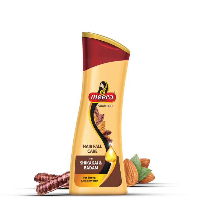  Meera Hairfall Care Shampoo, Brown, Shikakai, 180 Ml – image 1