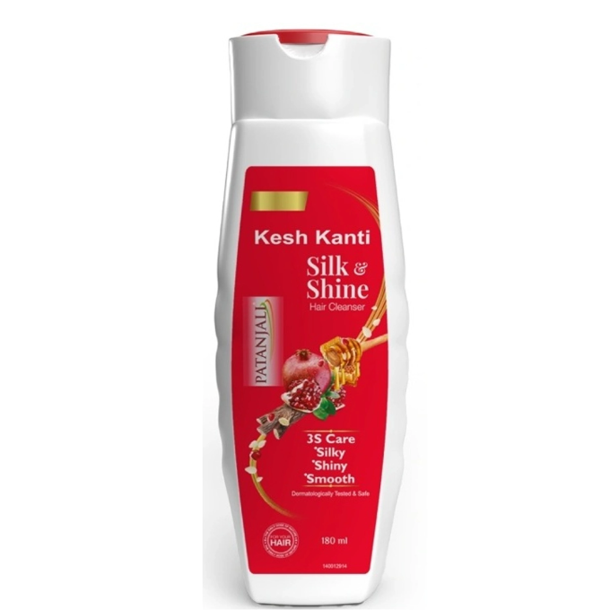PATANJALI Kesh Kanti Silk & Shine Hair Shampoo 180Ml 1Pcs (180 ml) – image 1