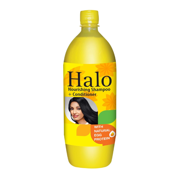  Halo Shampoo & Conditioner with Natural Egg Protein for Soft and Silky Hair - 875ml