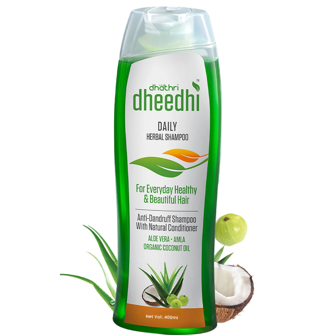 DHEEDHI Daily Herbal Shampoo| Anti Dandruff Shampoo for Women and Men