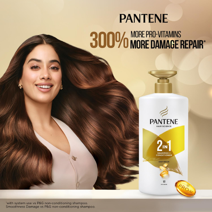Pantene Hair Science, 2in1 Deep Repair Shampoo & Conditioner for Women, – image 4