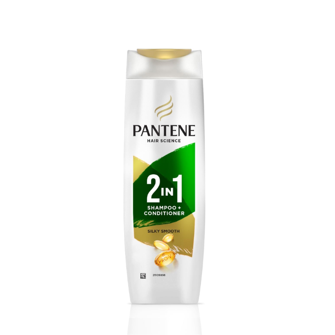  Pantene Advanced Hairfall Solution, 2in1 Anti-Hairfall Silky Smooth Shampoo & Conditioner for Women,