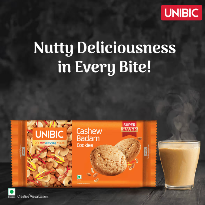 Unibic Cashew Badam Cookies, 270 g (4 x 67.5 g) – image 4