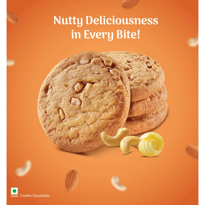 Unibic Cashew Badam Cookies, 270 g (4 x 67.5 g) – image 3