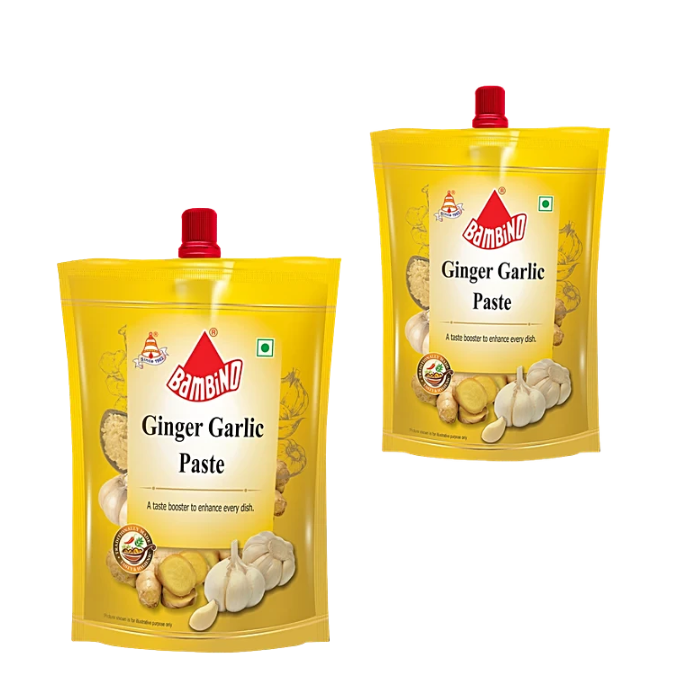 Bambino Ginger Garlic Paste - Condiment For Taste & Marination, 