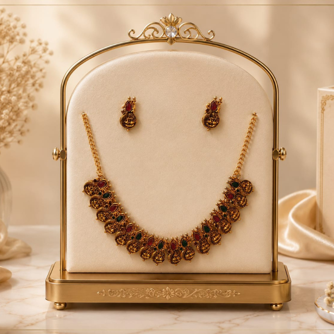 Necklace Set - Royal Peacock Necklace Set