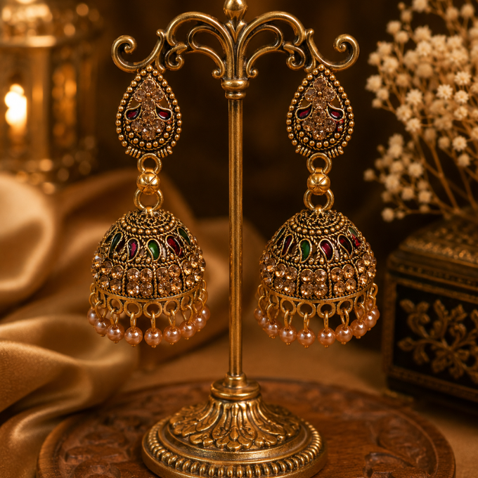 Jhumka (Earrings) - Raniyaa Antique Jhumka