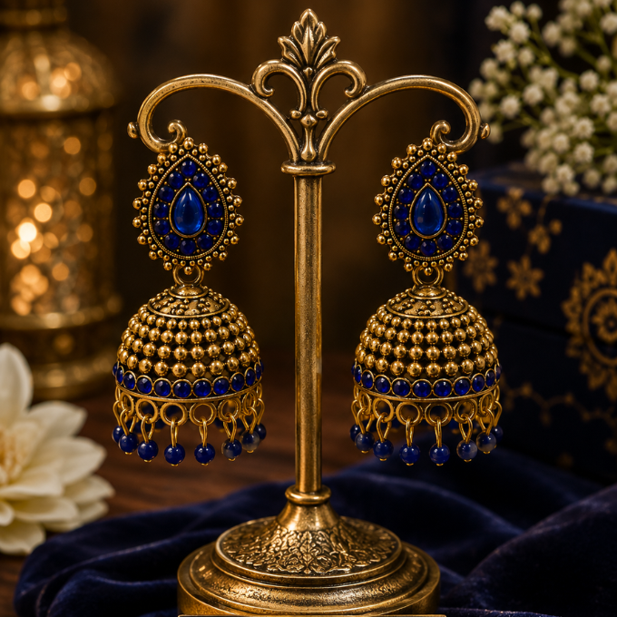 Jhumka ( Earrings) - Neelam Royale Jhumka – image 3