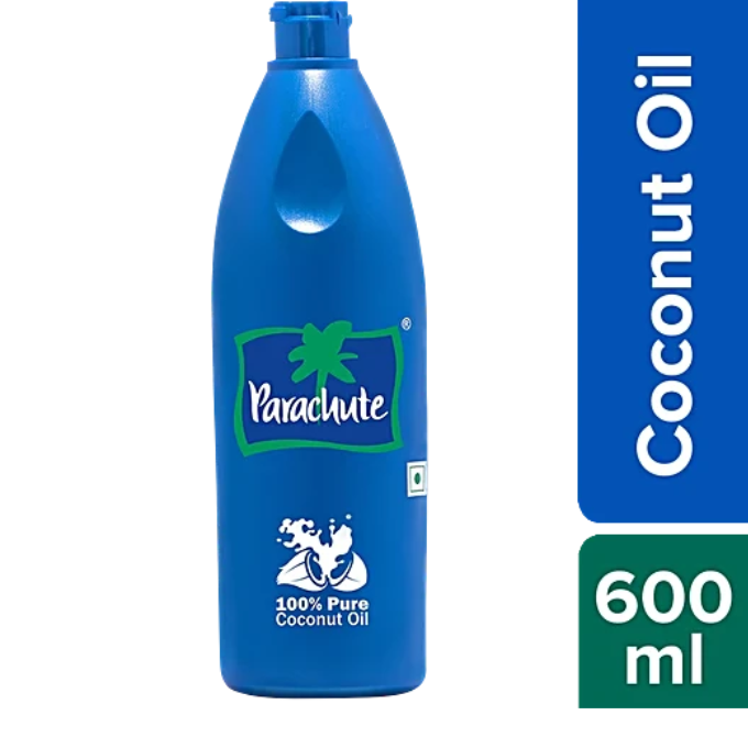 Parachute Pure Coconut Oil, 600 ml Bottle