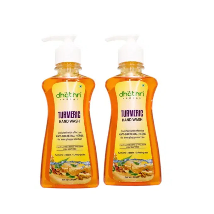 Dhathri Turmeric Hand Wash  – Dhathri Ayurveda 200ml + 200ml (Buy 1 Get 1 Free)