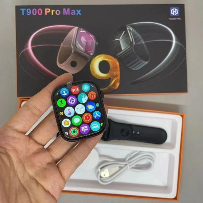 T900 PRO MAX Smartwatch (Black Strap, FREE SIZE) – image 5