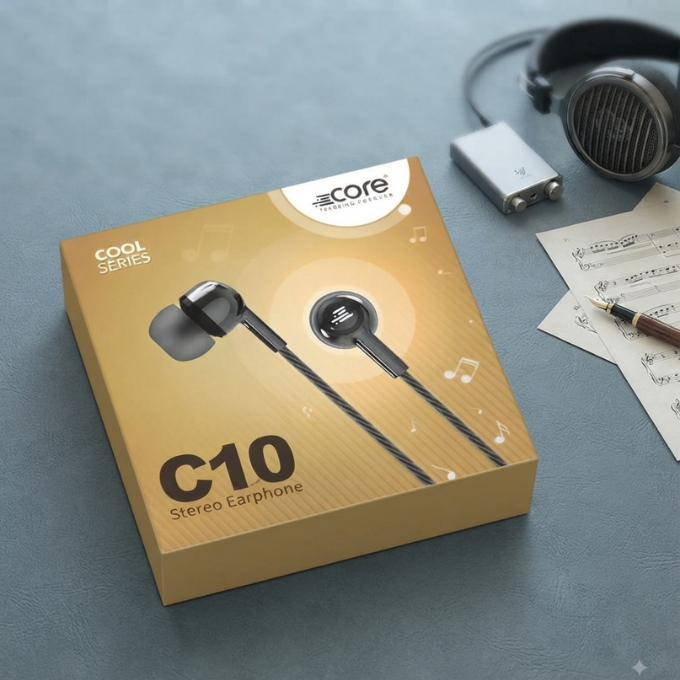 Earphone - Core C10 Cool Series Stereo Earphone