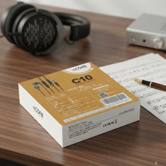 Earphone - Core C10 Cool Series Stereo Earphone – image 2