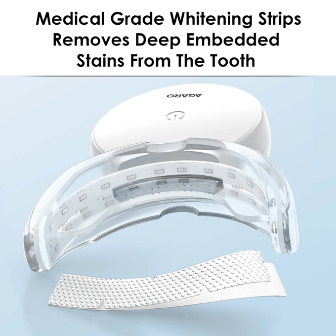 AGARO Dazzle Instant Teeth Whitening Kit with 14 Pcs Strips, Manual Dental Whitening Kit for adults, – image 4