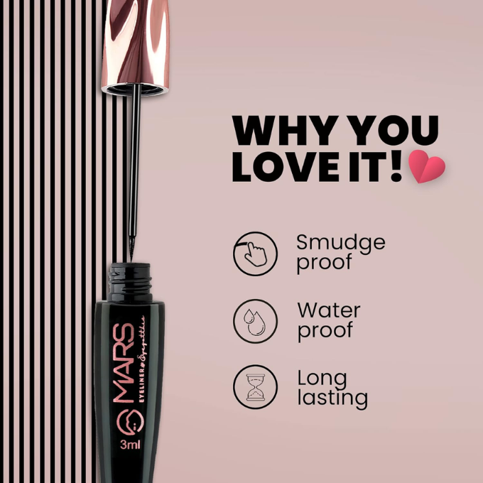 MARS Glossy Liquid Eye Got This Eyeliner | Quick Drying & Smudge Proof | Long Lasting. – image 2