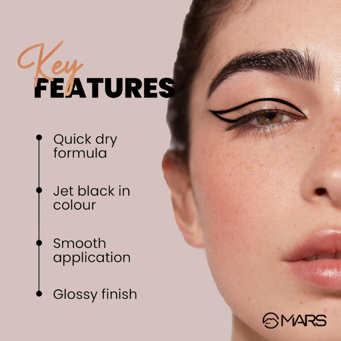 MARS Glossy Liquid Eye Got This Eyeliner | Quick Drying & Smudge Proof | Long Lasting. – image 3