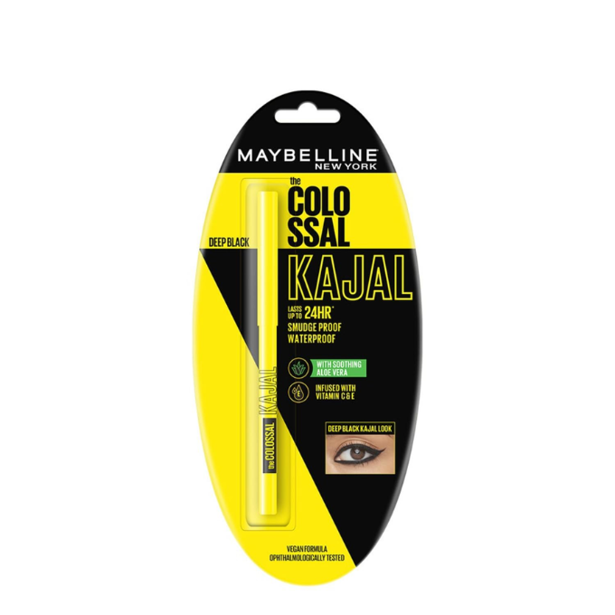 Maybelline New York Kajal, Black, Matte Finish – image 1