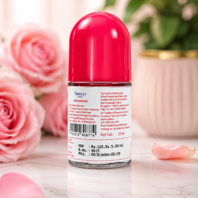 Yardley London Rose Deodorant Roll-On – 25 ml – image 3