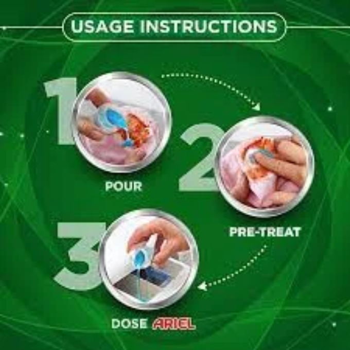 Ariel Power Gel Liquid Detergent for Front Load Washing Machine  Net Qty: 1 pack (900 g) – image 4