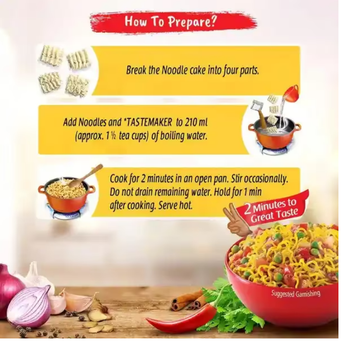 Maggi 2-Minute Masala Noodles 1 Pack 70 Gm – image 6