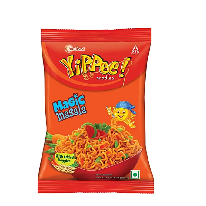 Sunfeast YiPPee Magic Masala Instant Noodles With Added Veggies,